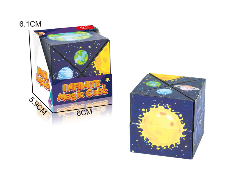 Magnetic Infinite Alien Geometry Magic Cube Toy