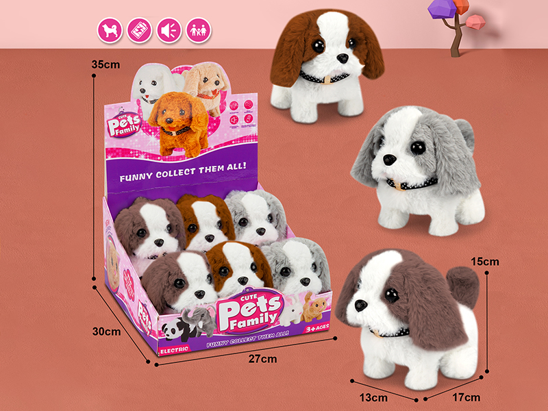 Electric Plush Pet Dog 6pcs