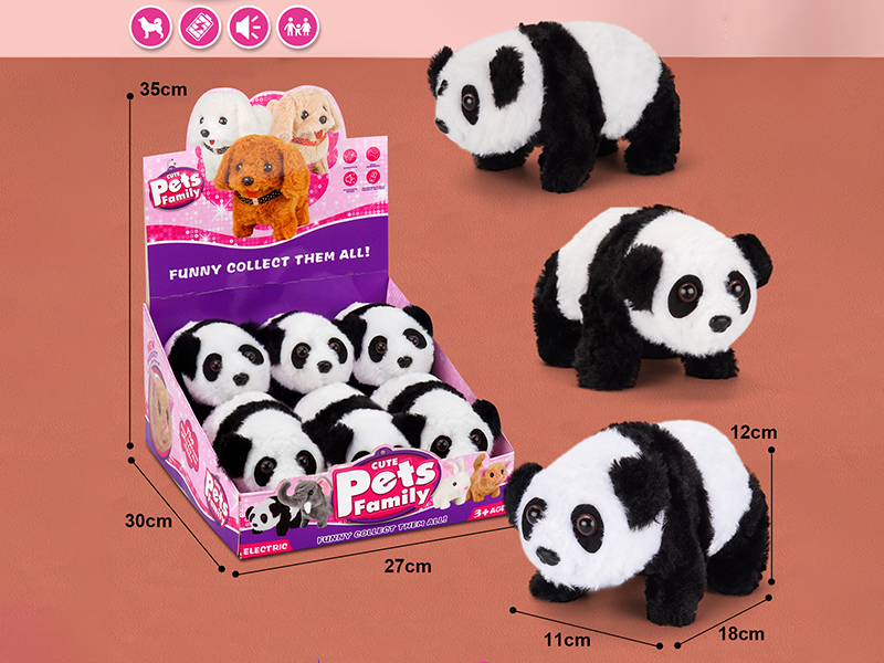 Electric Plush Panda  6pcs