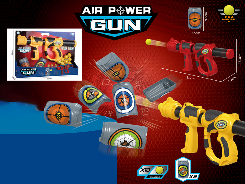 Air Powered Gun With 10 Balls