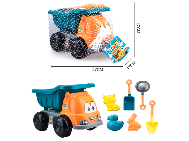 7PCS Beach Cartoon Car Set