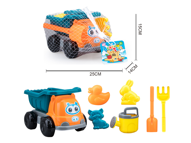 7PCS Beach Cartoon Car Set