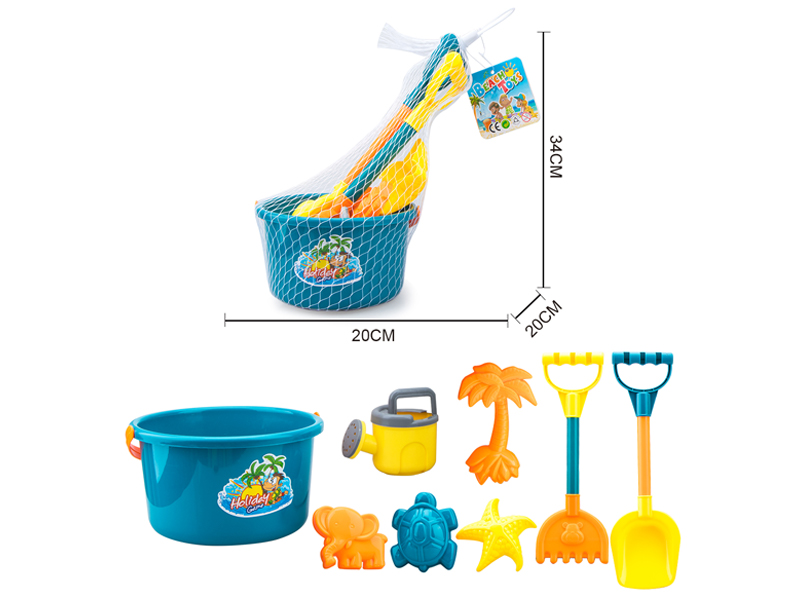 8PCS Beach Bucket Set