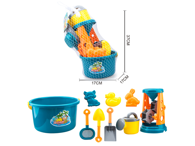 9PCS Beach Hourglass Set