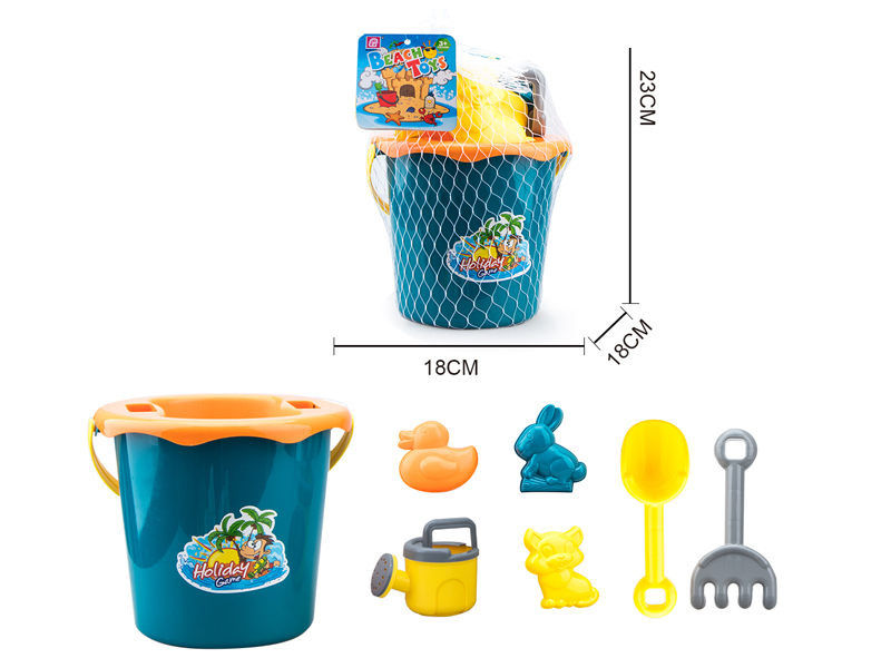 8PCS Beach Ice Bucket Set