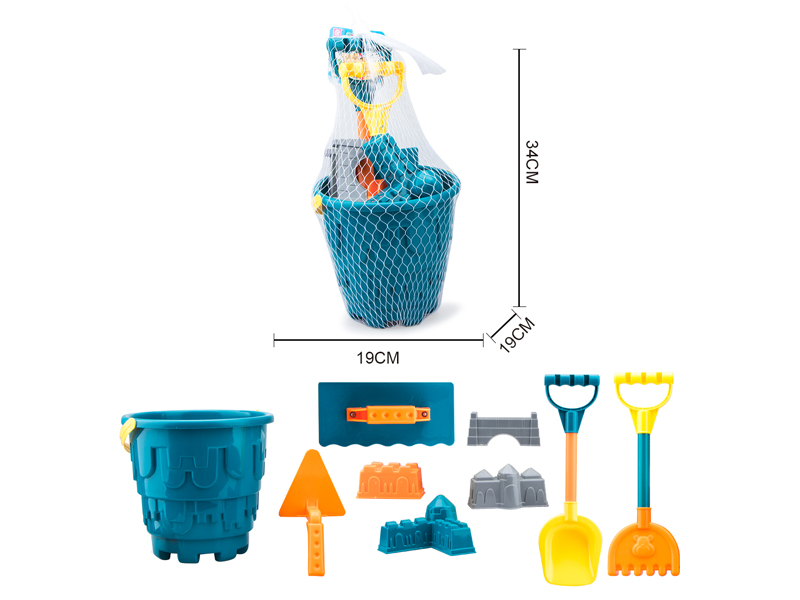 9PCS Beach Castle Bucket Set Set