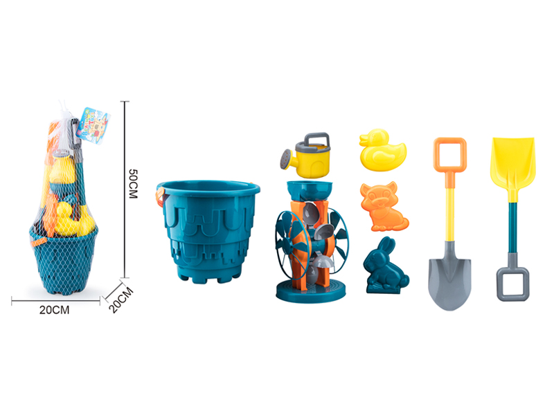 8PCS Beach Castle Bucket Set Set