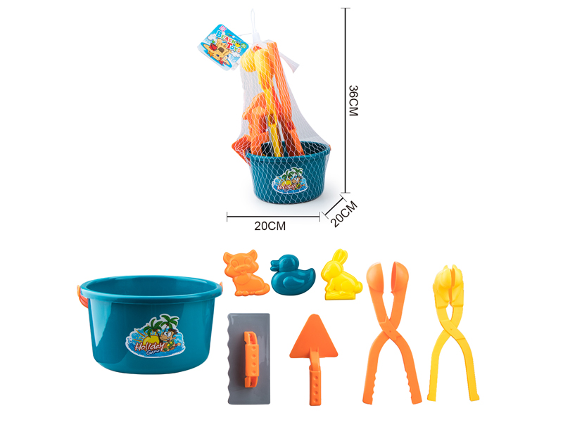 8PCS Beach Bucket Set
