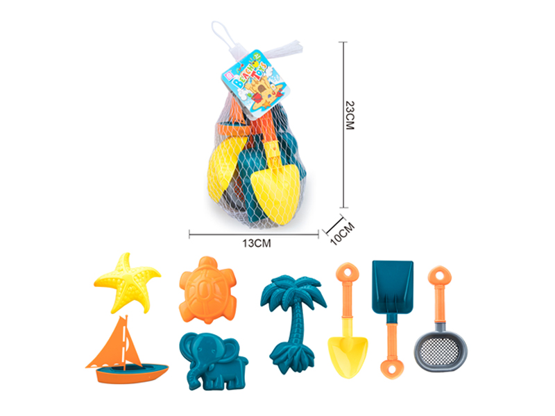 8PCS Beach Cartoon Shovel Set
