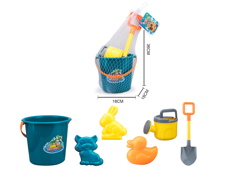 6PCS Beach Ice Bucket Set