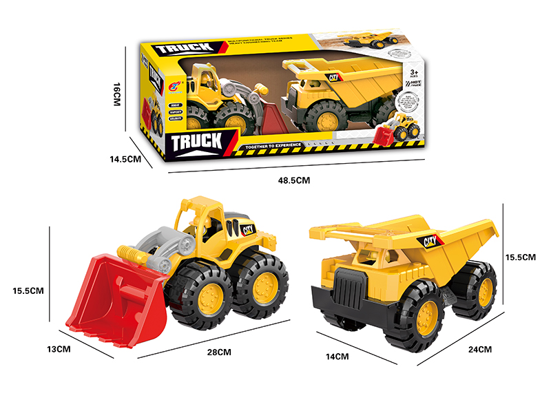 Slide Small Shovel Car + Slide Small Dongfeng Automobile