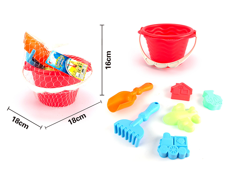 Sand Bucket Set(Soft Plastic)