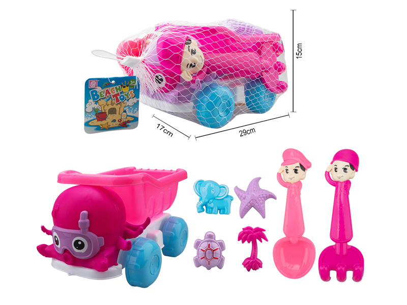 7PCS Beach Octopus Car Toys