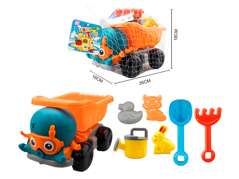 7PCS Beach Octopus Car Toys