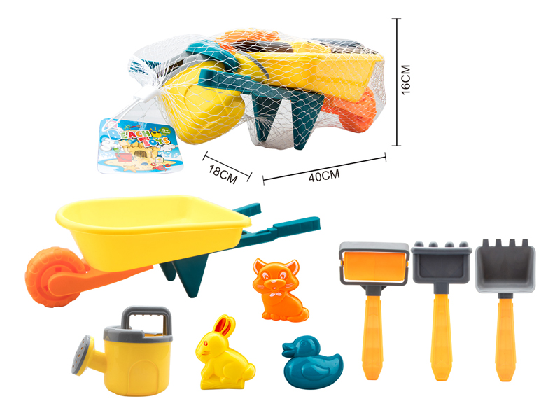 8PCS Beach Cart Toys