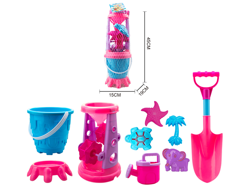 9PCS Beach Bucket Toys