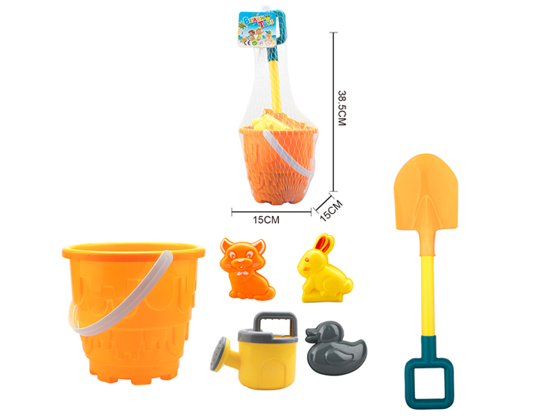 6PCS Beach Bucket Toys