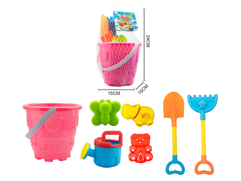 7PCS Beach Bucket Toys