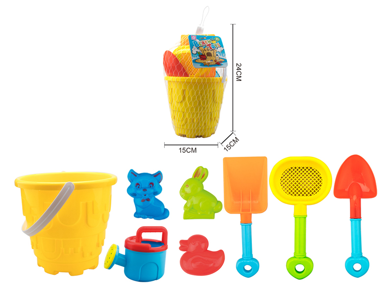 8PCS Beach Bucket Toys