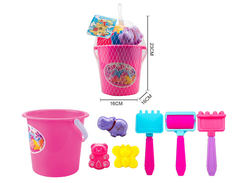 7PCS Beach Bucket Toys