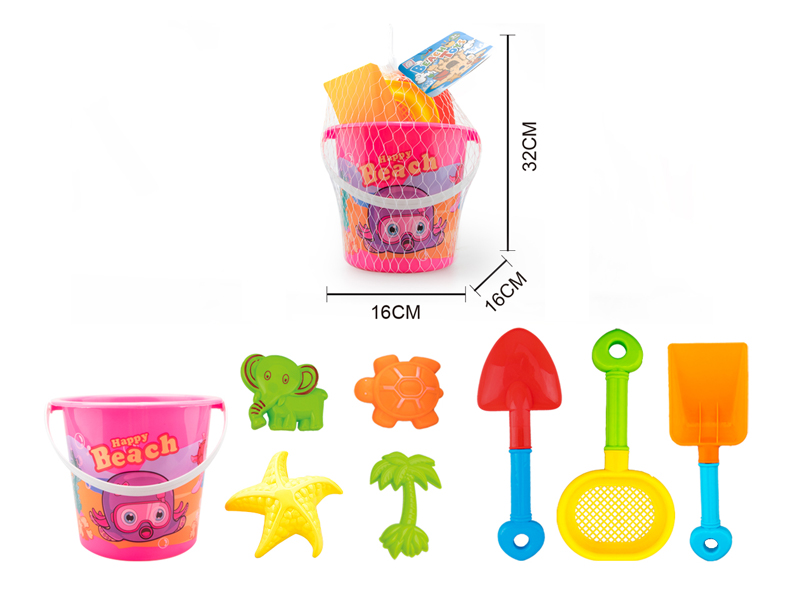 8PCS Beach Bucket Toys