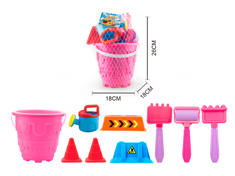 9PCS Beach Bucket Toys