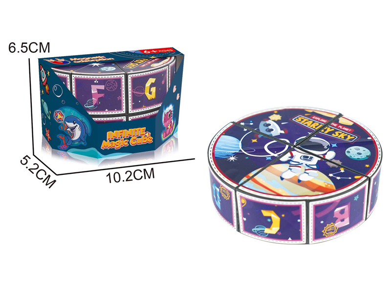 Magnetic Infinite Alien Geometry Magic Cube Toy
