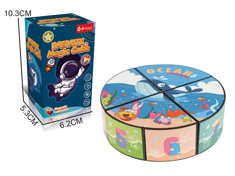 Magnetic Infinite Alien Geometry Magic Cube Toy