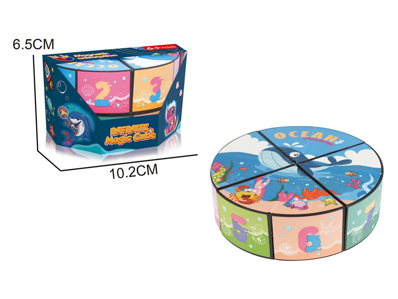 Magnetic Infinite Alien Geometry Magic Cube Toy
