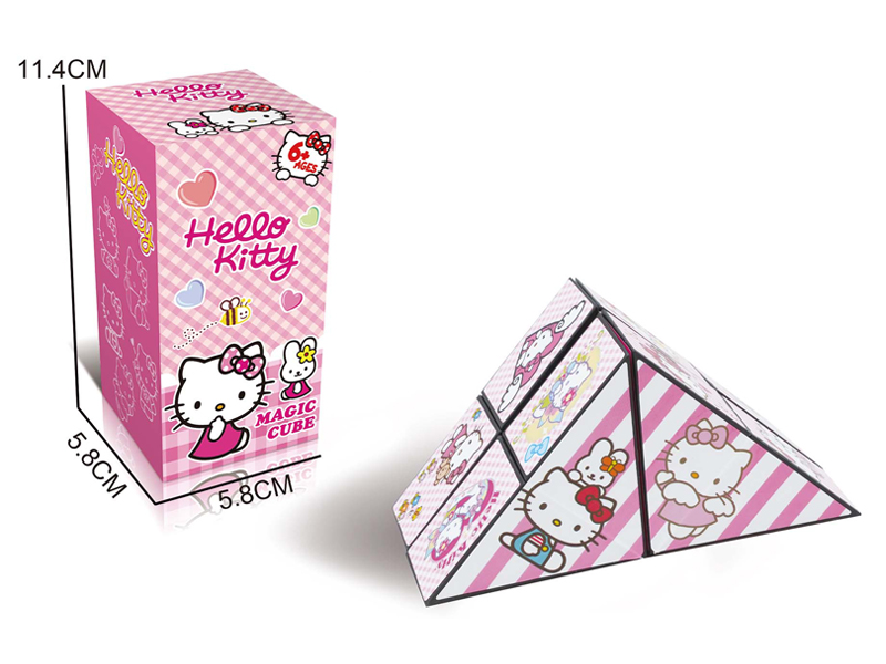 Magnetic 立体Infinite Alien Geometry Magic Cube Toy(Kitty Cat)