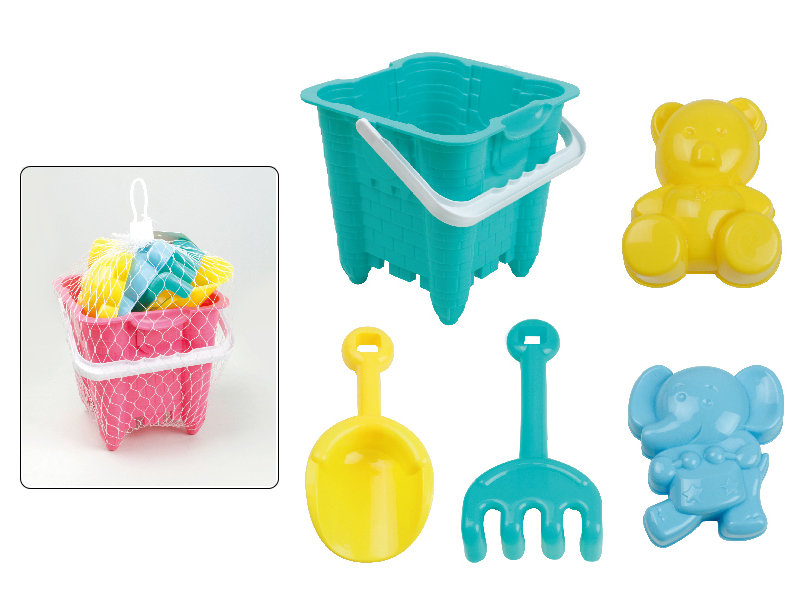 Castle Sand Bucket Set(5PCS)