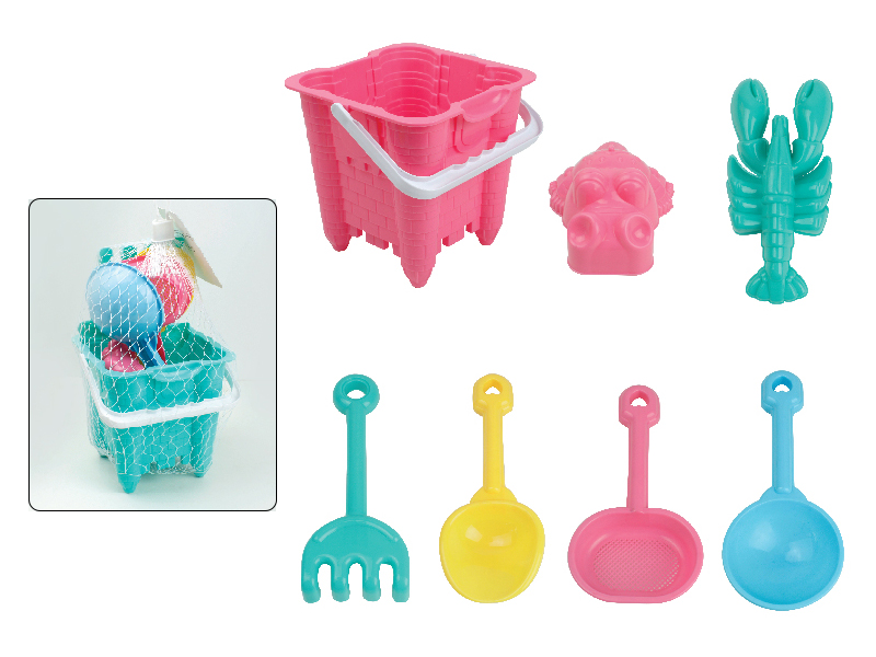 Castle Sand Bucket Set(7PCS)