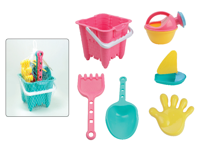 Castle Sand Bucket Set(6PCS)