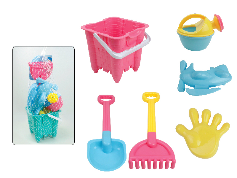 Castle Sand Bucket Set(6PCS)