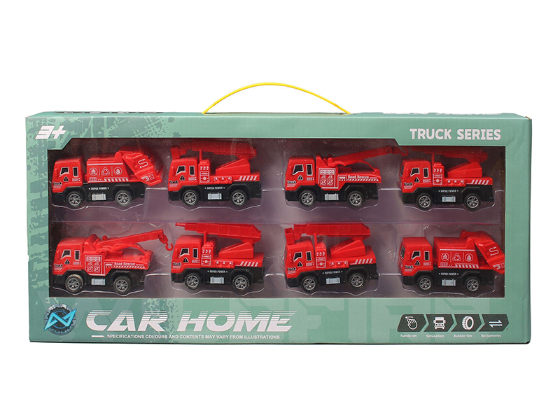 Pull Back Fire Engine 8PCS