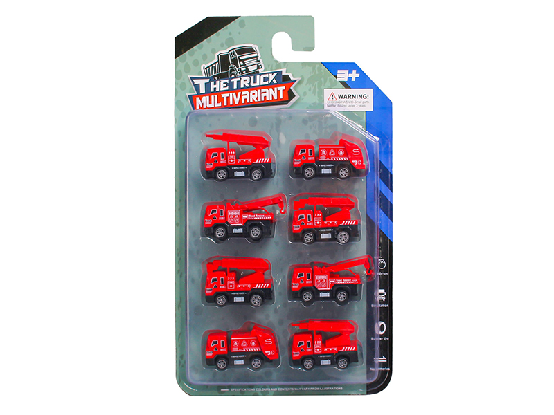 Pull Back Fire Engine 8PCS