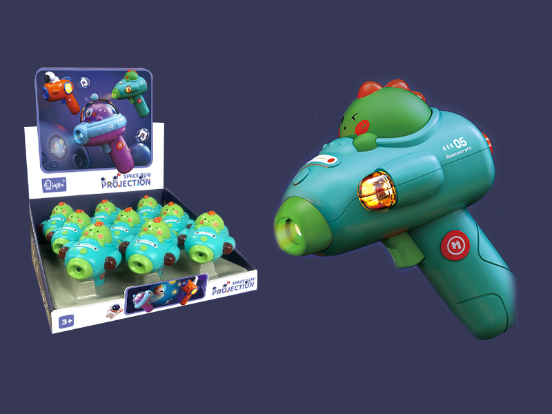 9PCS Monsters Space Projection Gun With Light And Music
