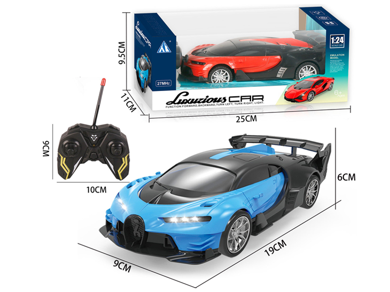 1:24 4CH R/C Bugatti Car(Red Dragon)