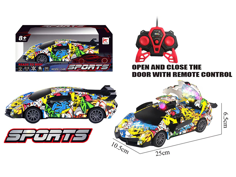 5-Channel Remote Control Simulated Car(Graffiti)