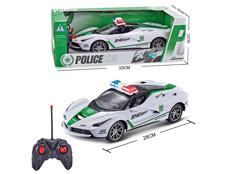 1:16 4CH R/C Ferrari Police Car With Light