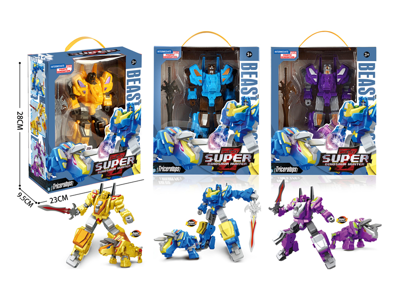 Transformable Triangular Dragon Robot Toy