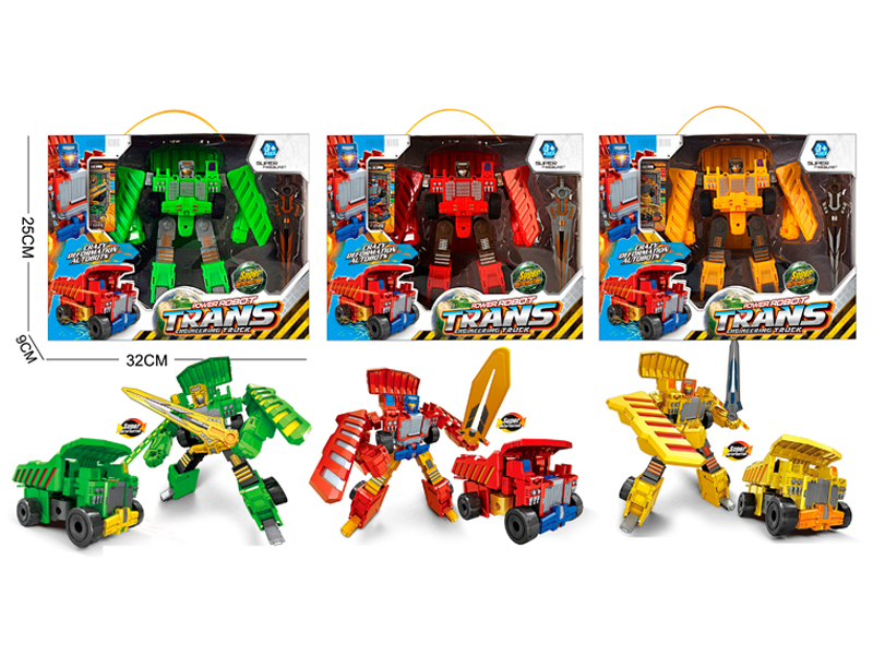 Transformable Construction Robot Toy