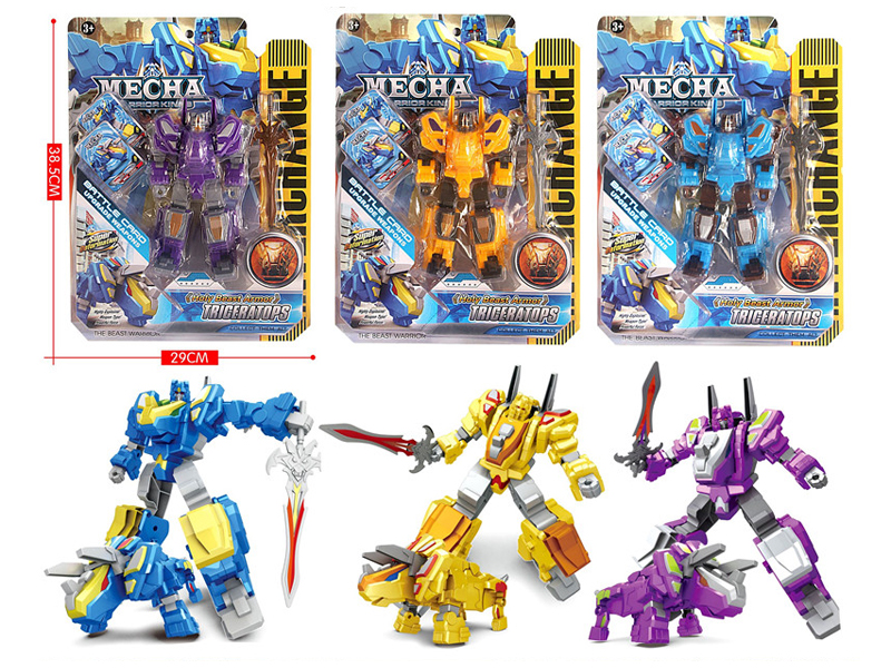 Transformable Triangular Dragon Robot Toy