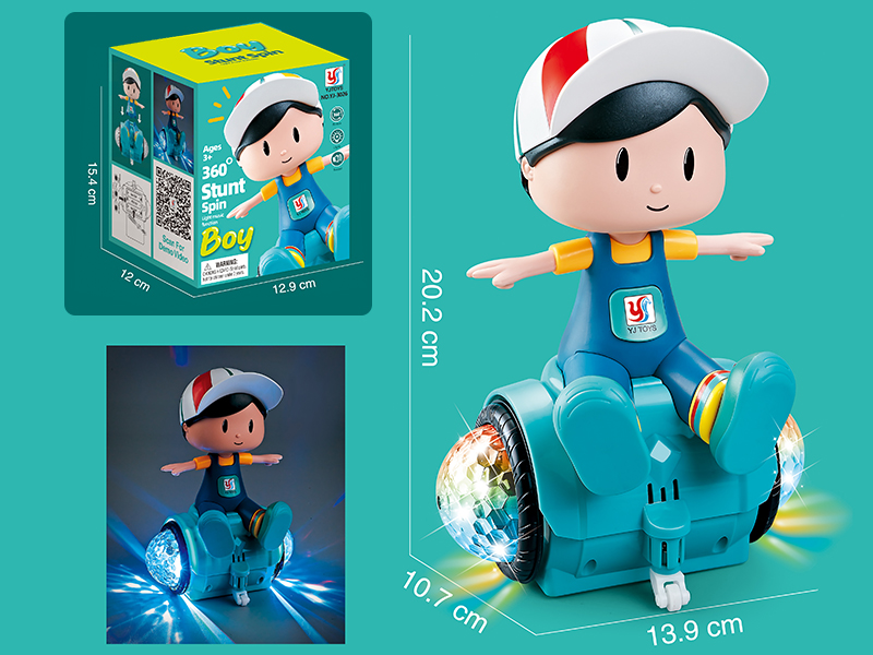 B/O Go And Bump Stunt Rotating Boy