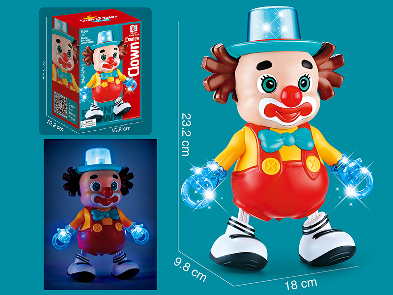 B/O Dancing Cartoon Clown