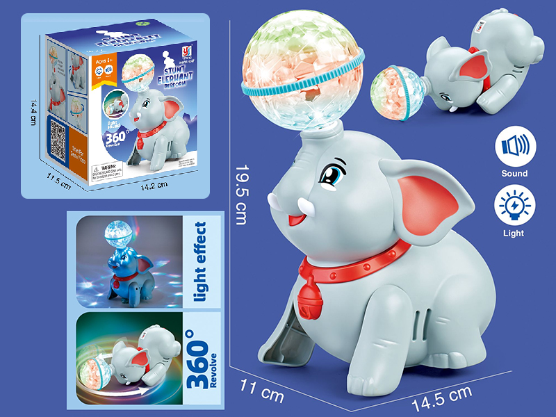 B/O Go And Bump Stunt Elephant