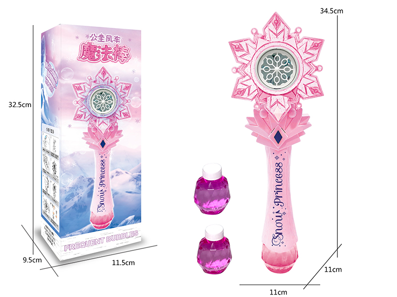 Princess Snowflake Bubble Wand