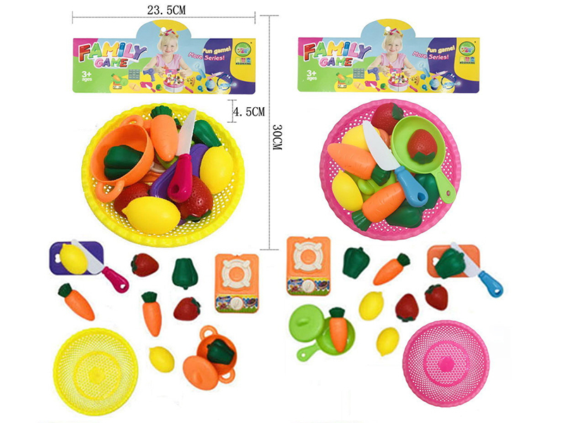 Cutting Fruits And Vegetable Set + Tableware 9pcs