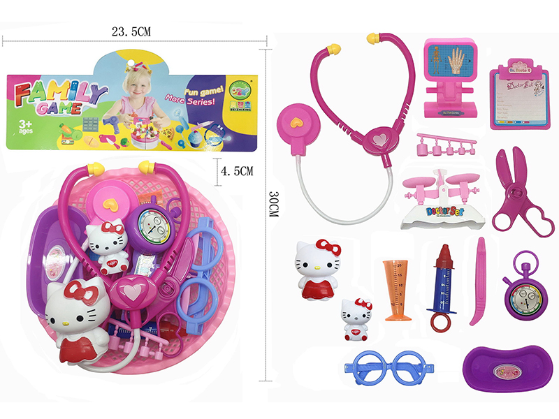Doctor Set + Hello Kitty Doll 15pcs