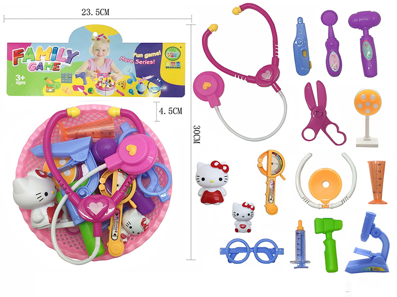 Doctor Set + Hello Kitty Doll 16pcs